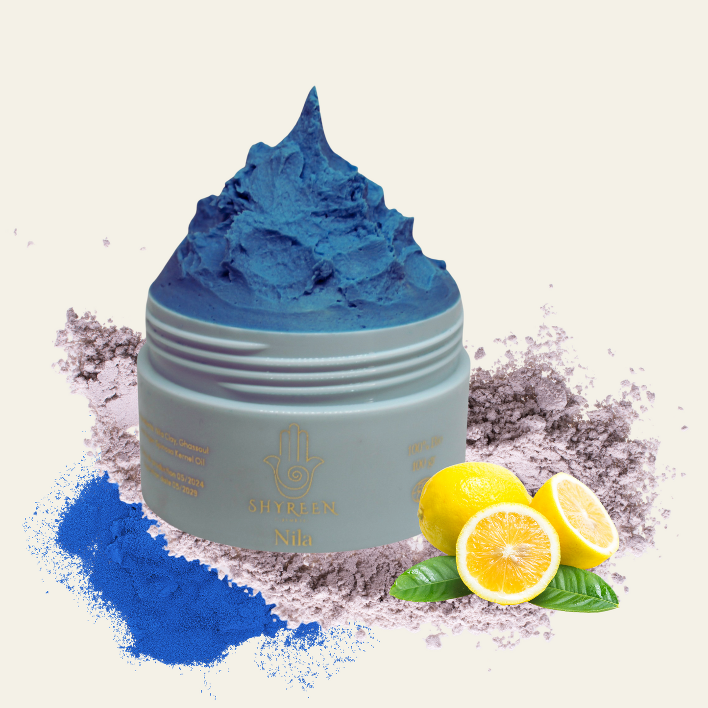 Maschera NILA - Ghassoul - Argan - Limone